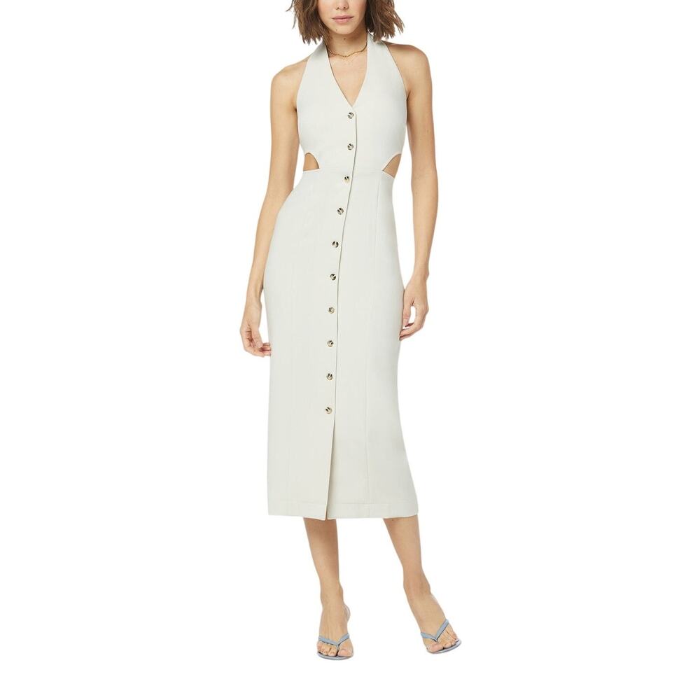 Favorite Daughter Chic Beige Sunday Halter Midi Dress Size 6